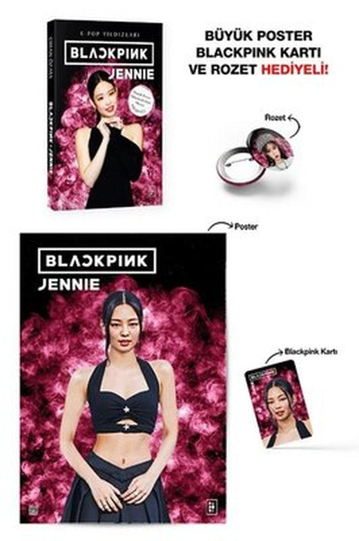 Blackpink Jennie: K - Pop Yıldızları - Büyük Poster Blackpink Kartı ve Rozet Hediyeli! | Parodi Yayınları (İnce Kapak)