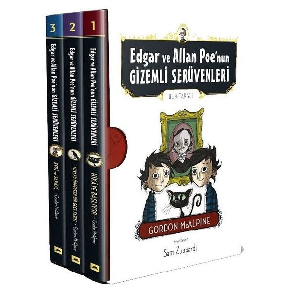 Edgar ve Allan Poe'nun Gizemli Serüvenleri Seti-3 Kitap Takım-Özel Kutulu | Kolektif Kitap (İnce Kapak)