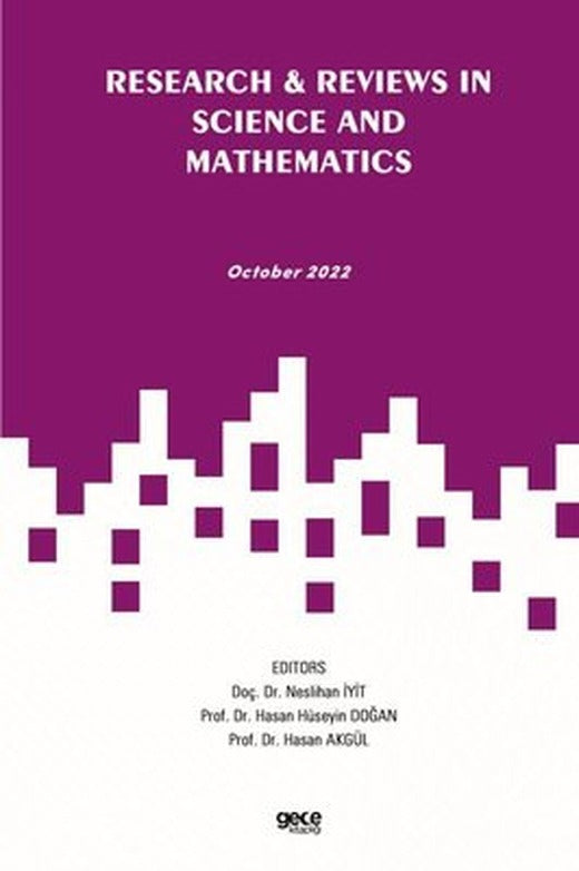 Research & Reviews in Science and Mathematics - October 2022 | Gece Kitaplığı