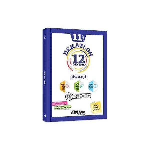 11. Sınıf Biyoloji Dekatlon Denemeleri ( 12 Adet ) | Ankara Yayıncılık (İnce Kapak)