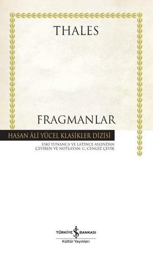 Fragmanlar - Hasan Ali Yücel Klasikler Dizisi | İş Bankası Kültür Yayınları (Ciltli)