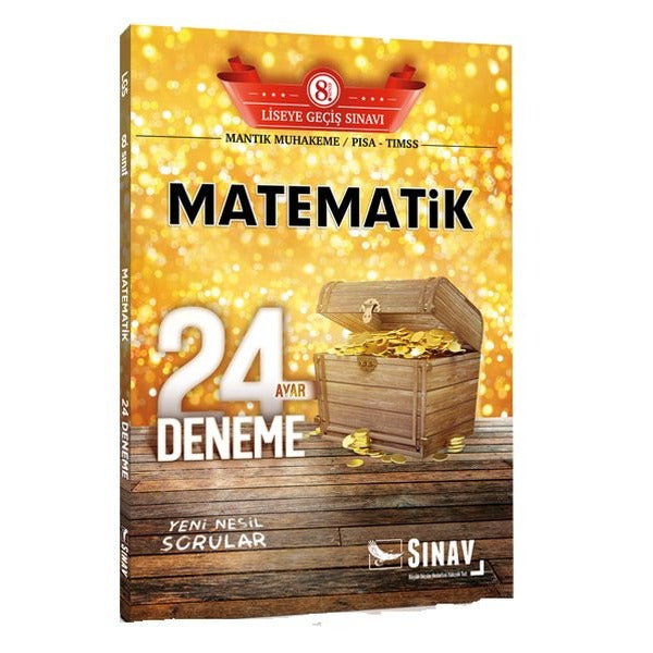 Sınav 8.Sınıf LGS Matematik 24 Deneme | Sınav Dergisi Yayınları (İnce Kapak)