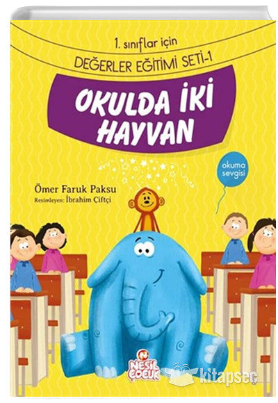 Okulda İki Hayvan - Ömer Faruk Paksu kitap kapağı