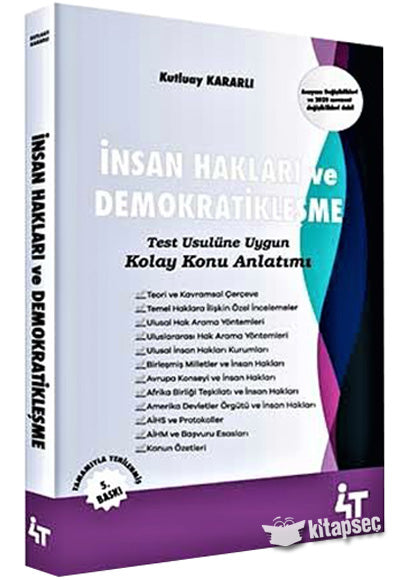 İnsan Hakları ve Demokratikleşme - Kutluay Kararlı kitap kapağı