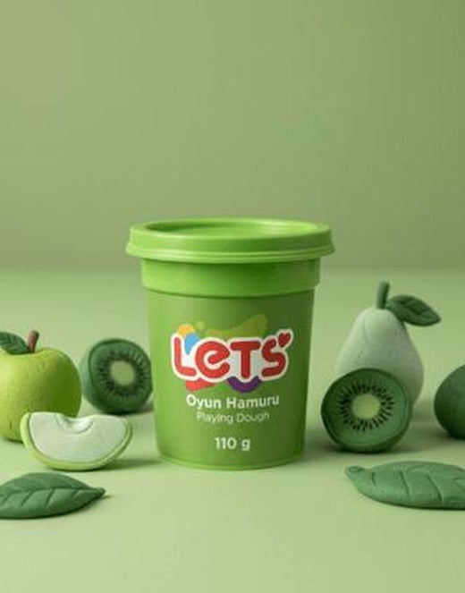 Let's Oyun Hamuru Yeşil 110g | Lets