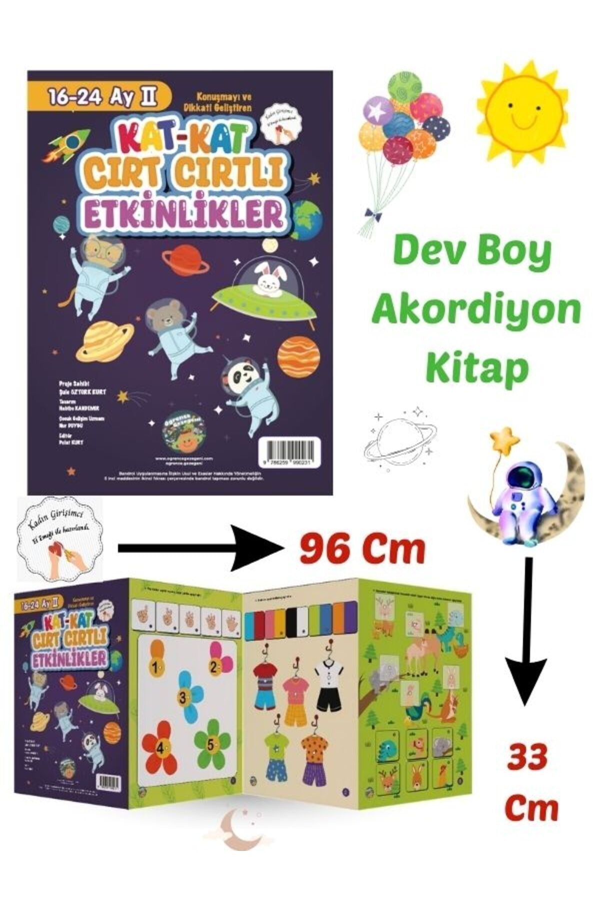 16-24 Ay Cırt Cırtlı Kitap - Dev Boy Akordiyon Kat Kat Cırt Cırtlı Etkinlikler kitap kapağı
