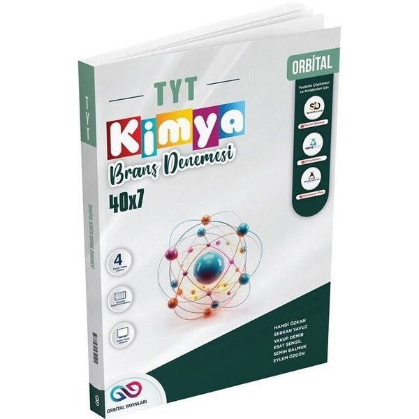 TYT Kimya 40 X 7 Branş Denemeleri | Orbital yayınları (İnce Kapak)