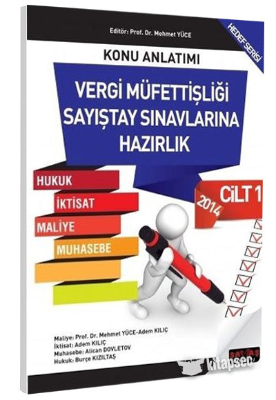 Vergi Müfettişliği Sayıştay Sınavlarına Hazırlık C:1 Konu Anlatımlı - Mehmet Yüce kitap kapağı