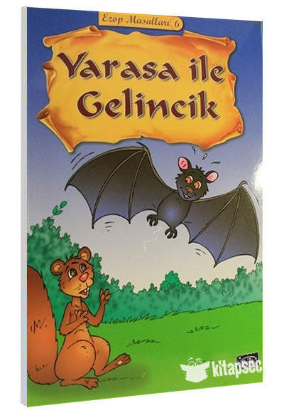 Yarasa ile Gelincik Ezop Masalları 6 - Ahmed Hüsrev kitap kapağı