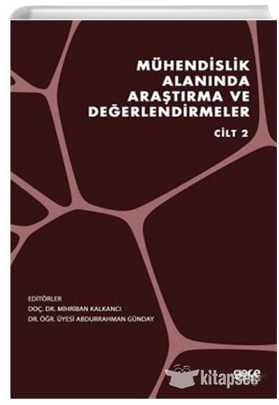 Mühendislik Alanında Araştırma ve Değerlendirmeler Cilt 2 - Abdurrahman Günday kitap kapağı