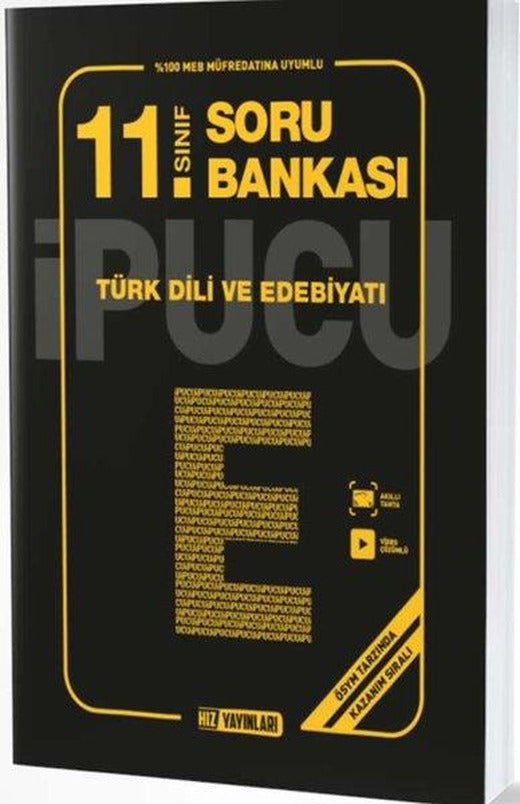 11.Sınıf Türk Dili Ve Edebiyatı İpucu Soru Bankası | Hız Yayınları (İnce Kapak)