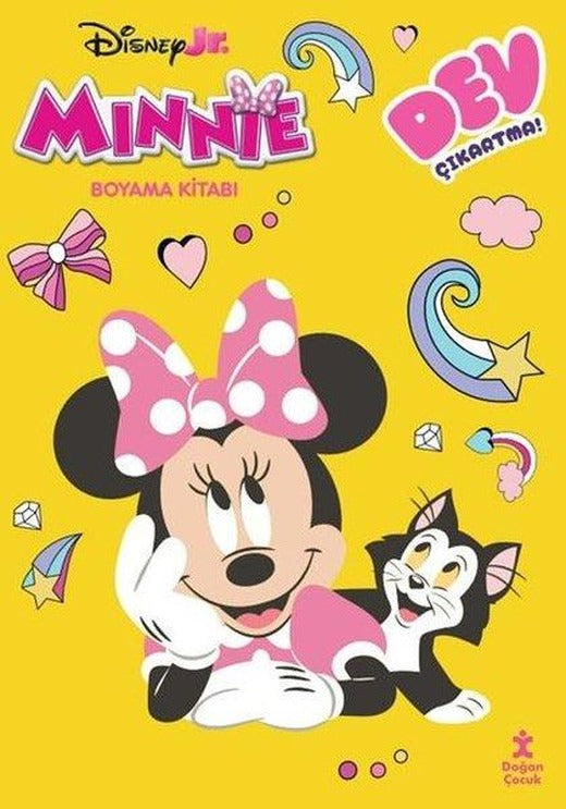 Disney Minnie - Dev Çıkartmalı Boyama Kitabı | Doğan Çocuk (İnce Kapak)