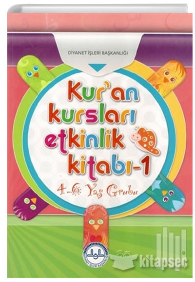 Kuran Kursları Etkinlik Kitabı 4-6 Yaş Grubu 1-2 Takım - Kolektif kitap kapağı