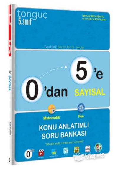 0`dan 5`e Sayısal Konu Anlatımlı Soru Bankası Tonguç Akademi kitap kapağı