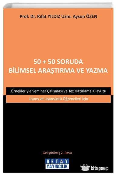 50+50 Soruda Bilimsel Araştırma ve Yazma - Rıfat Yıldız kitap kapağı