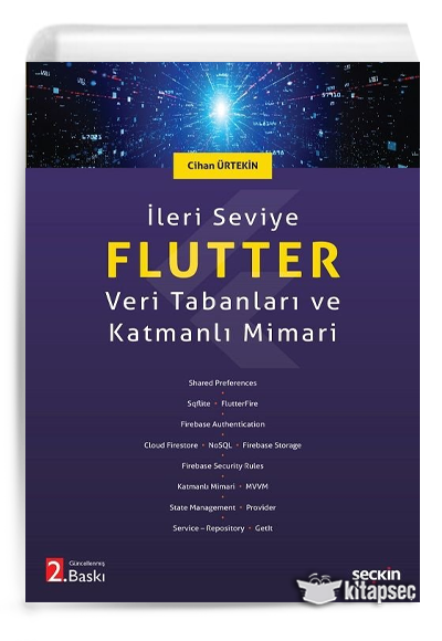 İleri Seviye Flutter Veri Tabanları ve Katmanlı Mimari - Cihan Ürtekin kitap kapağı