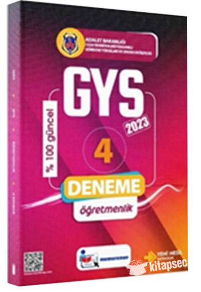 2023 CTE Öğretmenlik GYS 4 lü Deneme - Memur Sınav Komisyon kitap kapağı