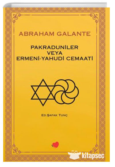 Pakraduniler veya Ermeni-Yahudi Cemaati - Şafak Tunç kitap kapağı