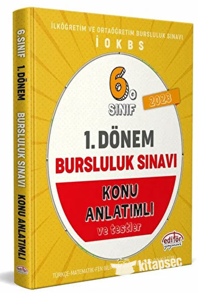 6. Sınıf 1. Dönem Bursluluk Sınavı Konu Anlatımlı - Kolektif kitap kapağı