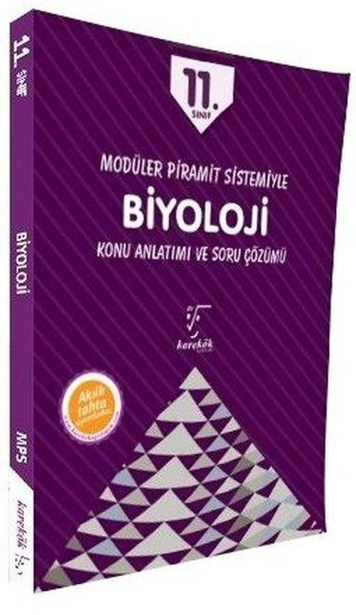 11.Sınıf Modüler Piramit Sistemiyle Biyoloji Konu Anlatımı ve Soru Çözümü | Karekök Eğitim Yayın (İnce Kapak)