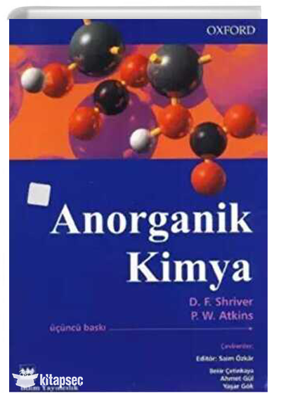 Anorganik Kimya Palme Yayınları - D.F. Shriver - P.W. Atkins kitap kapağı