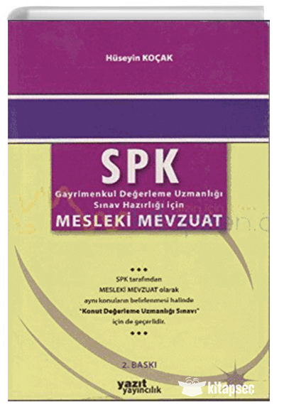 SPK Mesleki Mevzuat Palme Yayınları kitap kapağı