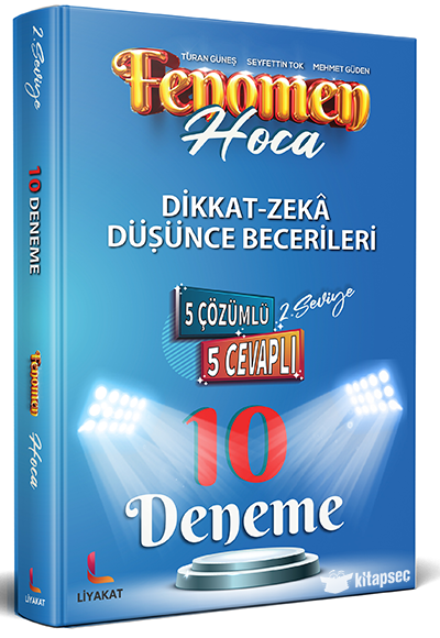 2.Seviye Dikkat Zeka ve Düşünce Becerileri -Bilsem Hazırlık 5 Çözümlü 5 Cevaplı 10 Deneme - Mehmet Güden kitap kapağı