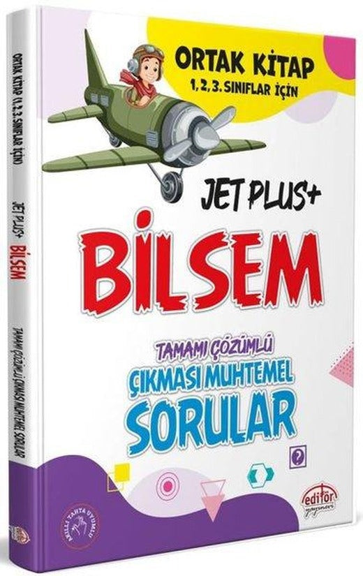 1. 2. 3. Sınıflar İçin Jet Plus Bilsem Ortak Kitap Tamamı Çözümlü Çıkması Muhtemel Sorular | Editör (İnce Kapak)