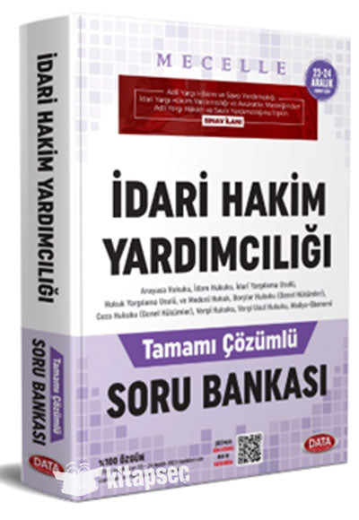 MECELLE İdari Hakim Yardımcılığı Tamamı Çözümlü Soru Bankası - Kolektif kitap kapağı
