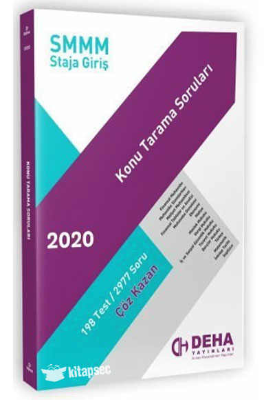 SMMM Konu Tarama Soruları Deha Yayınları - Komisyon kitap kapağı