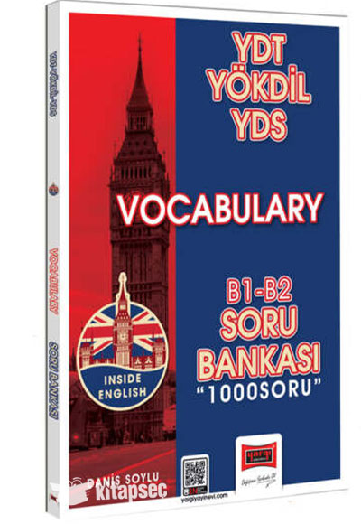 YDT YÖKDİL YDS Vocabulary (Kelime) B1-B2 Soru Bankası (1000 Soru) - Danış Soylu kitap kapağı