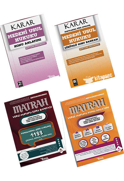 Karar Medeni Usul Konu/Soru Matrah Vergi Hukuku Konu/Soru - Sertkan Erdurmaz kitap kapağı