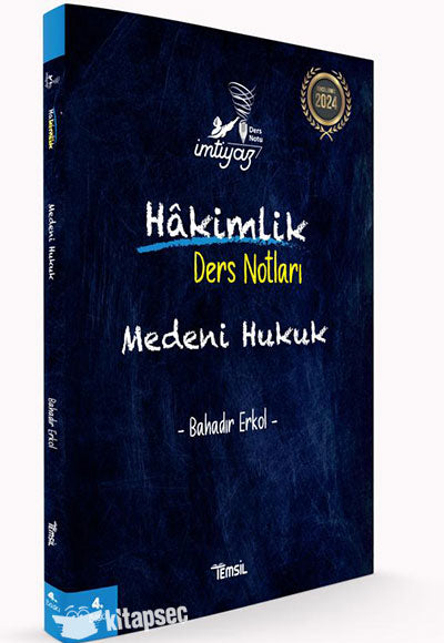 İmtiyaz Medeni Hukuk Hakimlik Ders Notları - Bahadır Erkol kitap kapağı