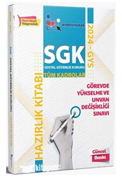 2024 SGK GYS Soru Bankası - Memur Sınav Komisyon kitap kapağı