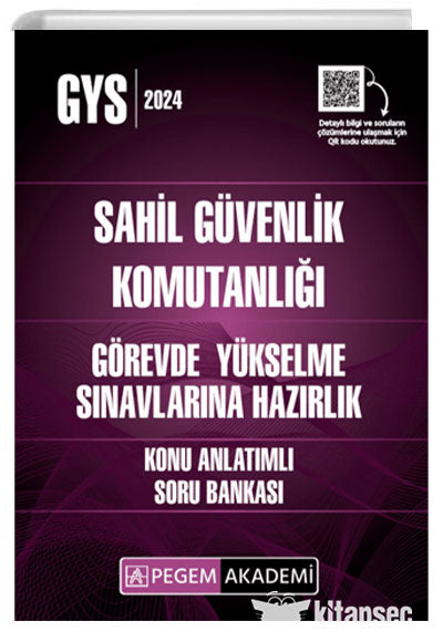 GYS Sahil Güvenlik Komutanlığı Görevde Yükselme Konu Anlatımlı Soru Bankası Pegem Akademi Yayıncılık - Pegem Komisyon kitap kapağı