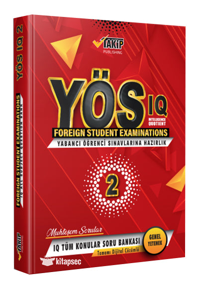 2024 YÖS Genel Yetenek IQ Tüm Konular Muhteşem Soru Bankası 2 - Takip Komisyon kitap kapağı