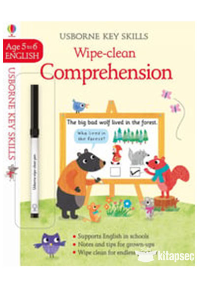 Wipe-Clean: Comprehension 5-6 Usborne Publishing - Hannah Watson kitap kapağı