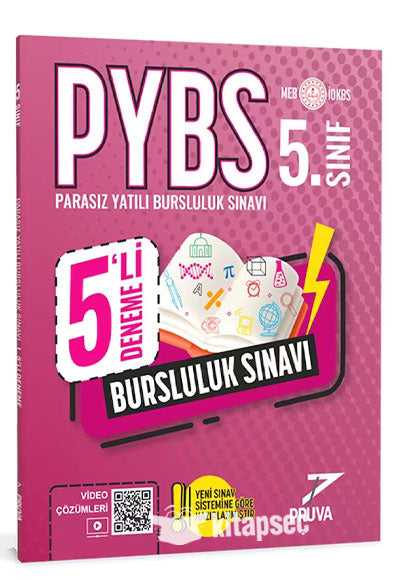 5.Sınıf Parasız Yatılı Bursluluk Sınavı 5 li Deneme (PYBS) - Pruva Komisyon kitap kapağı