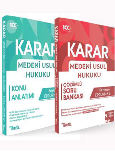 KARAR Konu+ Soru 2`li Set - Sertkan Erdurmaz kitap kapağı