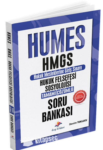 2025 Humes HMGS Hukuk Felsefesi& Hukuk Sosyolojisi Tamamı Çözümlü Soru Bankası - Devrim Toklucu kitap kapağı