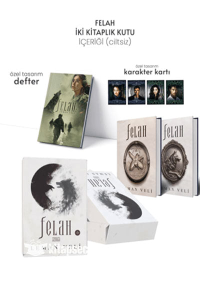 Felah Serisi Hediyeli Özel Kutu (Karton Kapak) - Leman Veli kitap kapağı