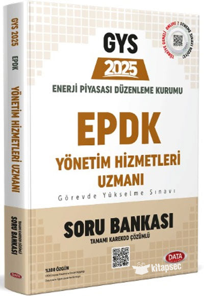 Enerji Piyasası Düzenleme Kurulu EPDK Yönetim Hizmetleri Uzmanı GYS Soru Bankası - Data Komisyon kitap kapağı