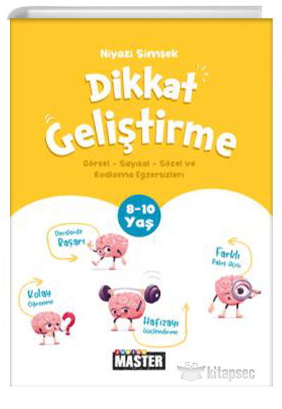 8-10 Yaş Junior Master Dikkat Geliştirme Egzersizleri - Niyazi Şimşek kitap kapağı