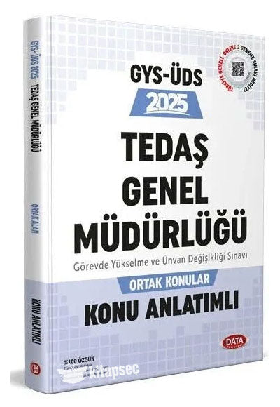 2025 GYS TEDAŞ Genel Müdürlüğü Ortak Konular Konu Anlatımlı Görevde Yükselme - Data Komisyon kitap kapağı