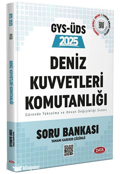 2025 GYS Deniz Kuvvetleri Komutanlığı Personeli Görevde Yükselme Sınavı Soru Bankası - Data Komisyon kitap kapağı