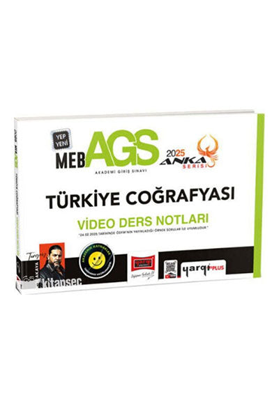 2025 MEB AGS Anka Serisi Türkiye Coğrafyası Video Ders Notları Yargı Yayınları - Turgay Kocakaya kitap kapağı
