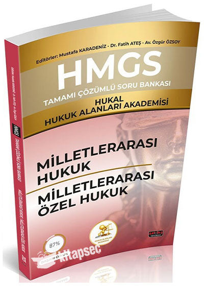 HMGS Soru Bankası Milletlerarası Hukuk Milletlerarası Özel Hukuk Savaş Yayınları - Dr. Mustafa Karadeniz kitap kapağı