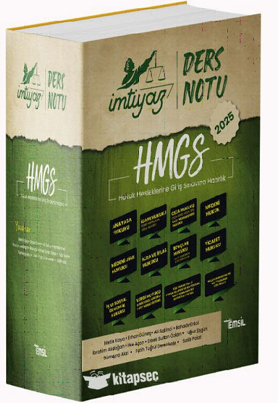 2025 İMTİYAZ HMGS Ders Notu Seti Temsil Kitap Yayınları - Komisyon kitap kapağı