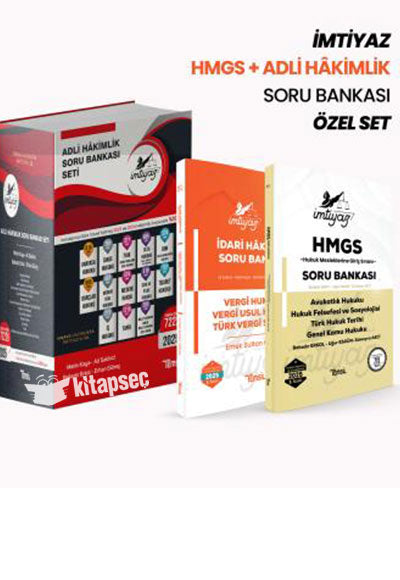 İMTİYAZ HMGS+Adli Hâkimlik Soru Bankası Özel Set - Metin Kaya kitap kapağı