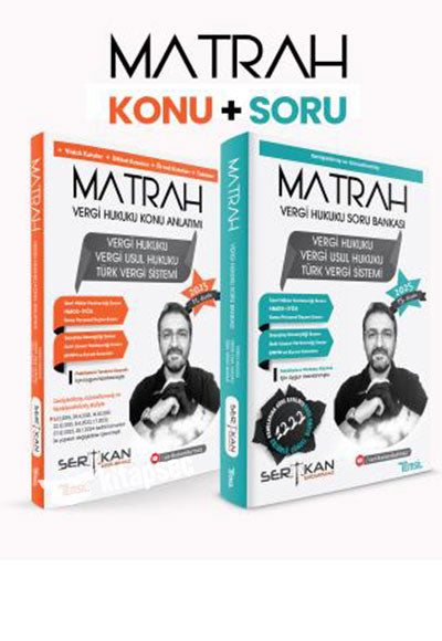 Matrah Vergi Hukuku Soru Bankası + Konu Anlatım Seti - Sertkan Erdurmaz kitap kapağı